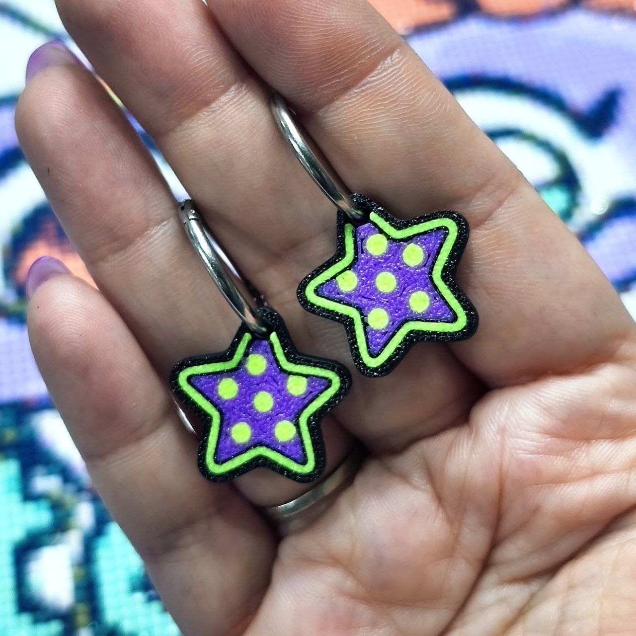 Boucles d'oreilles Topitoz - Étoiles