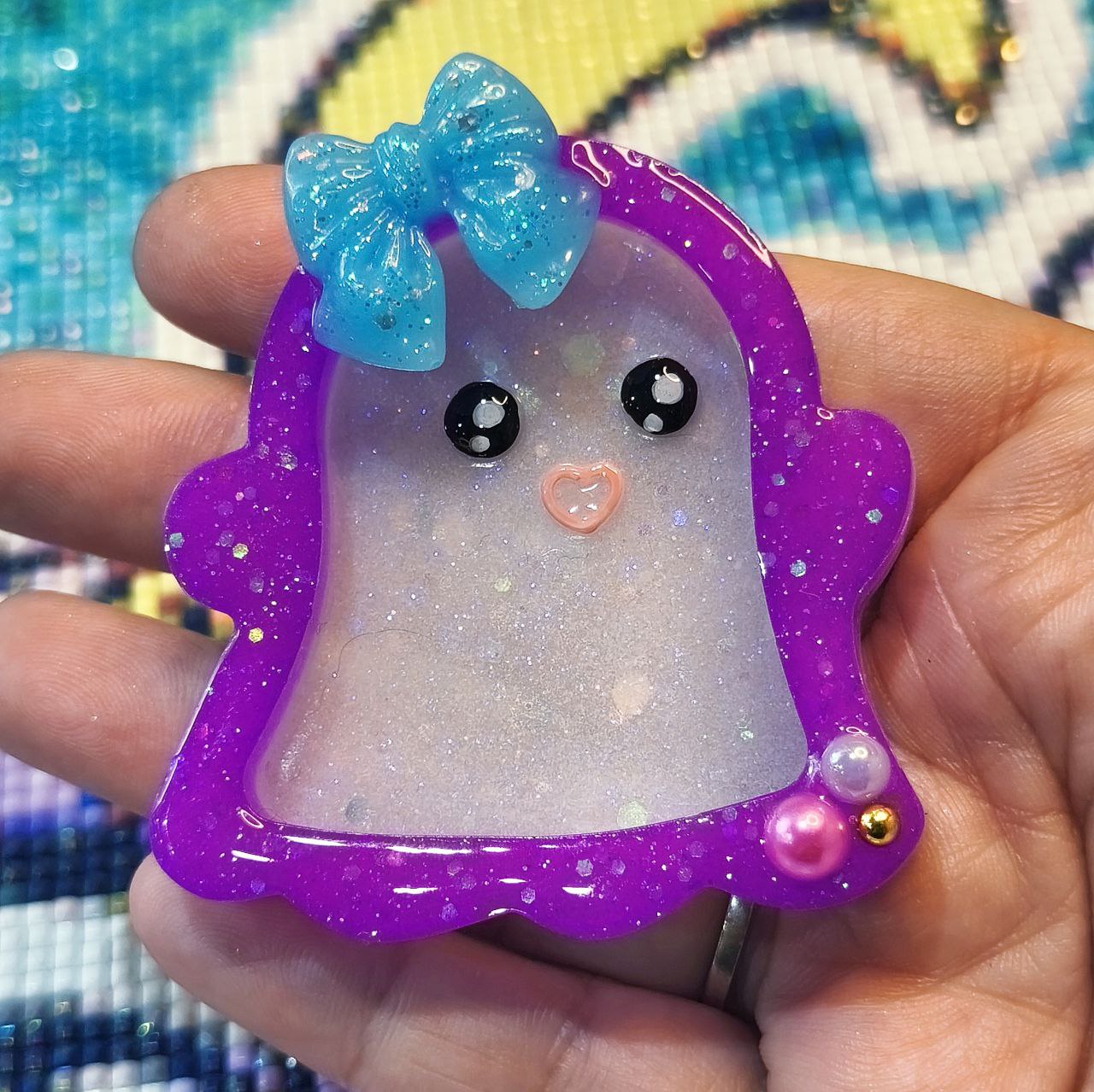 Couverture poubelle fantôme kawaii
