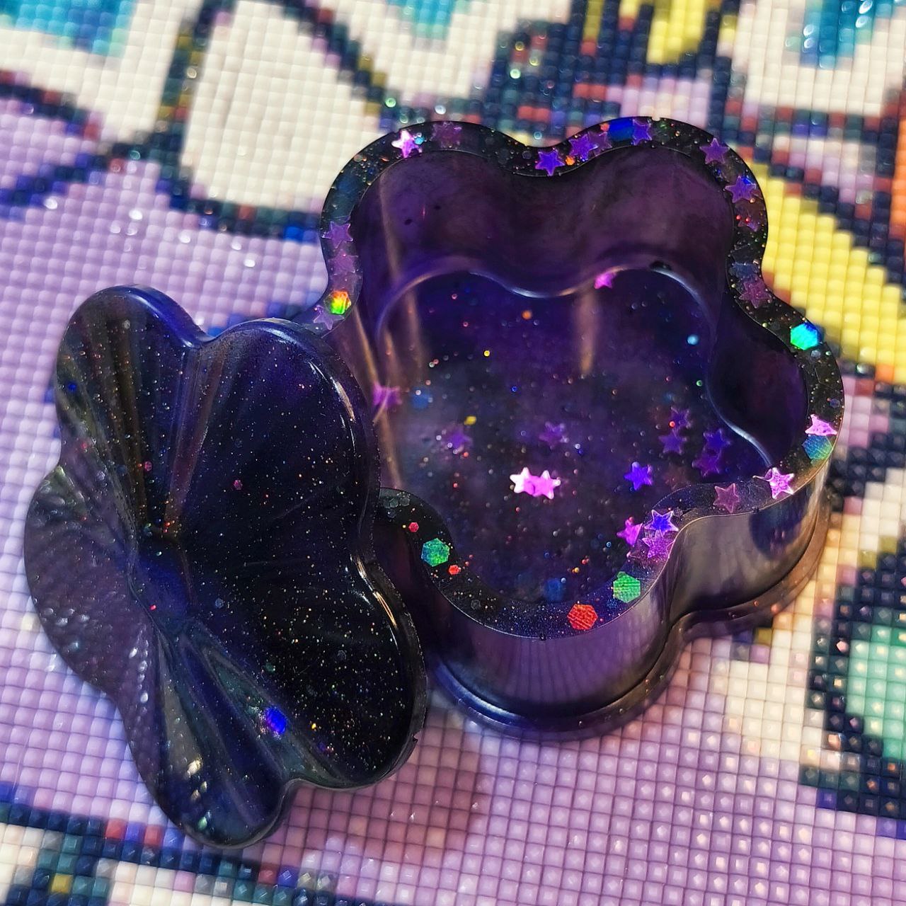 Boîte à bijoux en résine