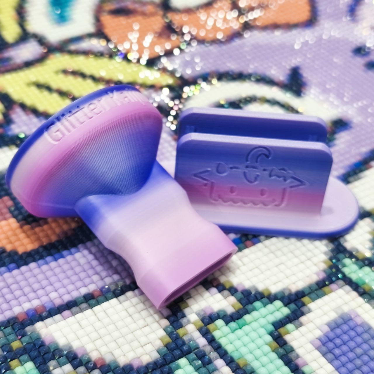 Entonnoir zippé violet/rose