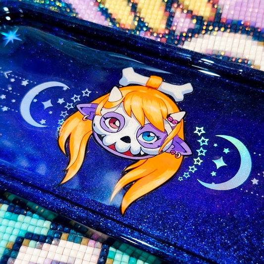 Glitty Halloween Máscara - Bandeja para accesorios