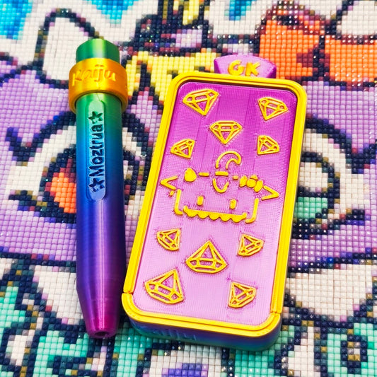 Chest + Pen Diamond Lilac/Black