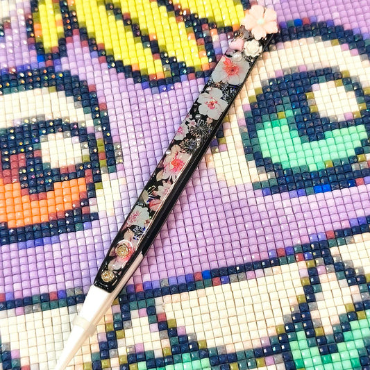 Pinzas Decoradas - Flores Rosas