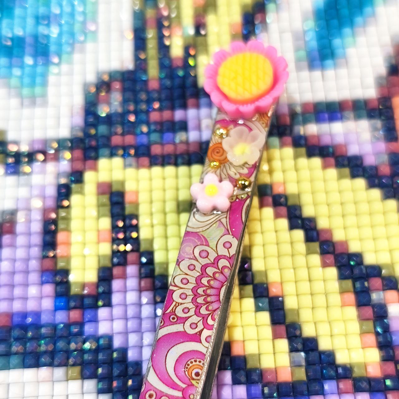 Pinzas Decoradas - Cachemir rosa