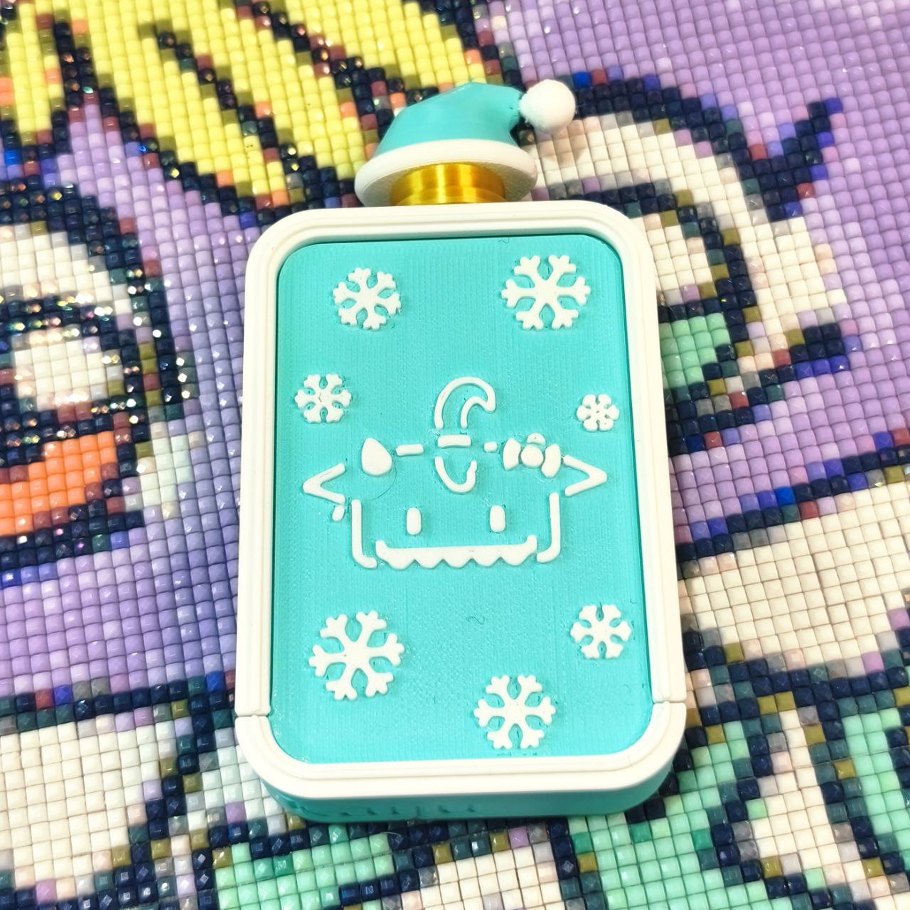 Mini Chest Navidad Azul Turquesa