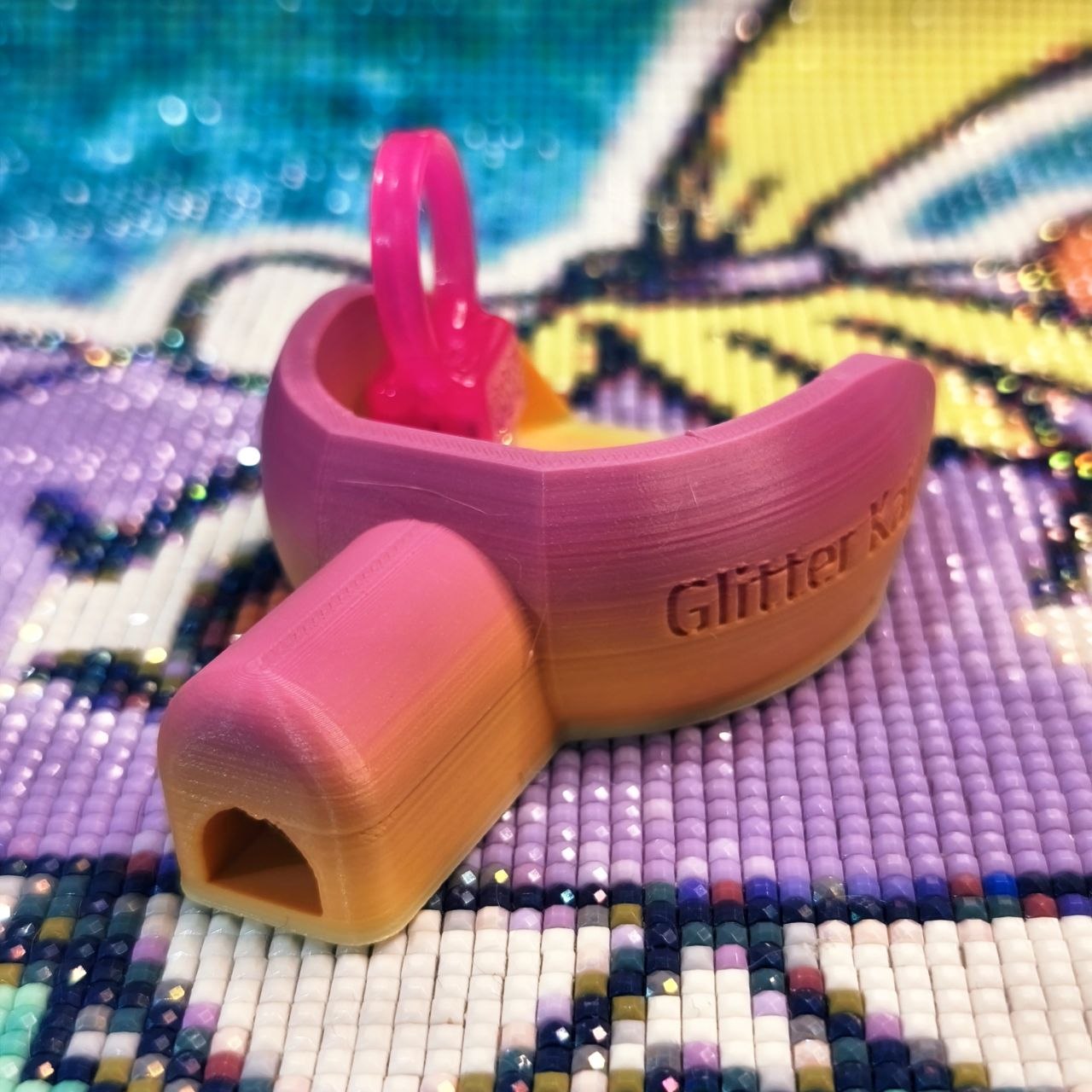 Entonnoir zippé violet/rose