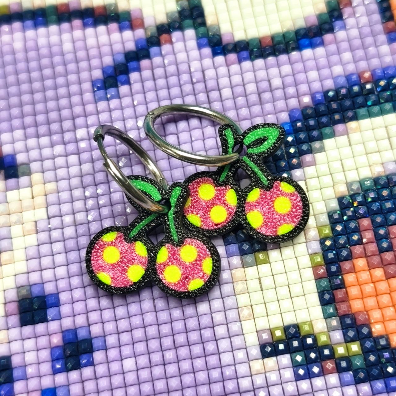 Pendientes Topitoz - Cherry