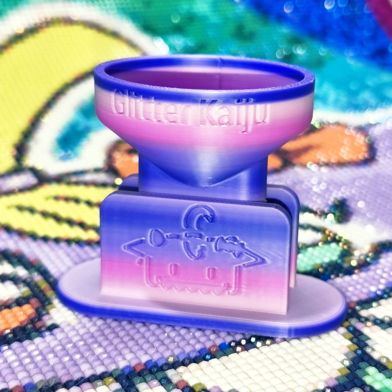 Entonnoir zippé violet/rose