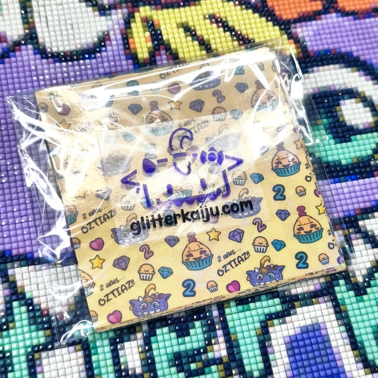 "Papelorios" 10x10cm - 2e anniversaire