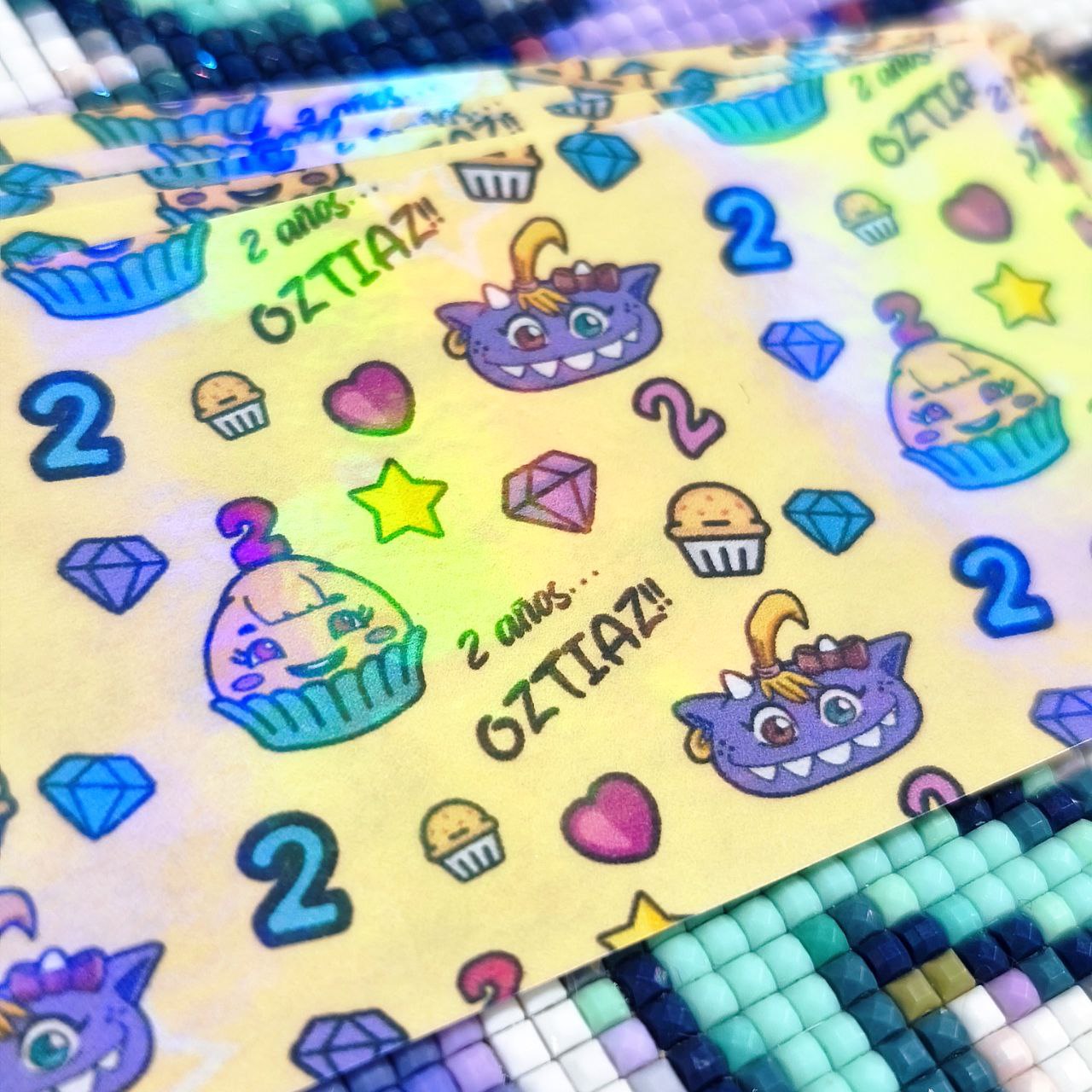 "Papelorios" 10x5cm - 2º Aniversario