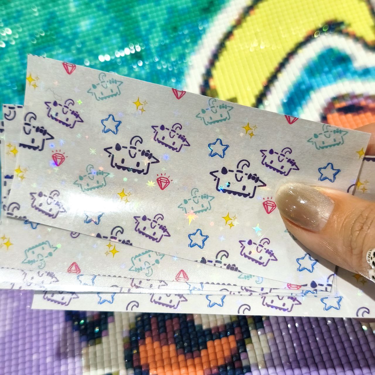 "Papelorios" 10x5cm - Glitty Sello