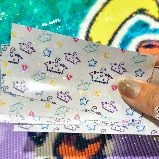 "Papelorios" 10x5cm - Glitty Sello