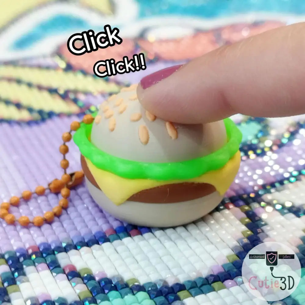 Llavero Clicker Hamburguesa llavero