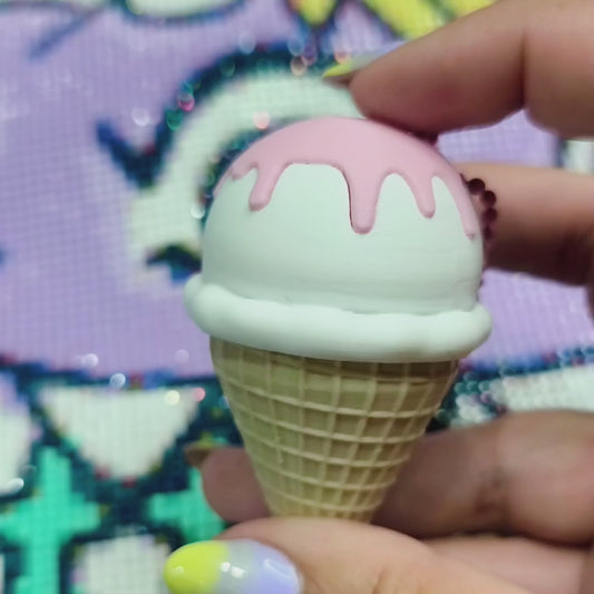 Ice Cream Clicker Keychain