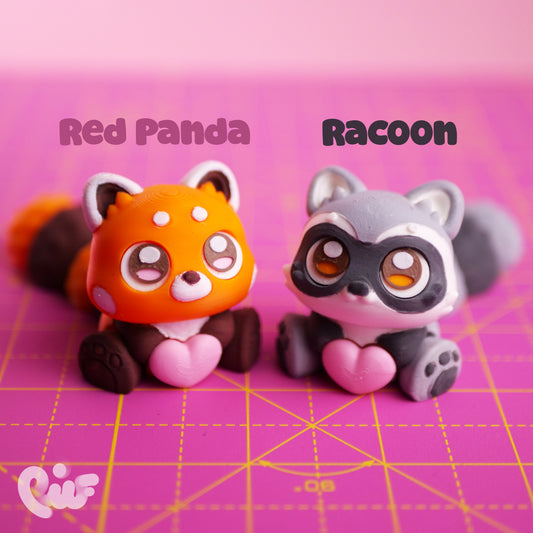 PREVENTA - Mapache/Panda Rojo by PuffyPuff